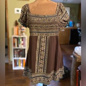 Maurice’s fairy grunge brown empire top